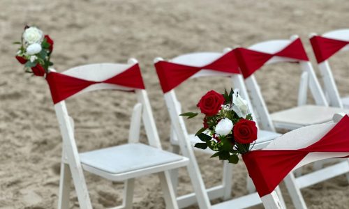 beach wedding Christmas colors red and white beach wedding Christmas colors red and white
